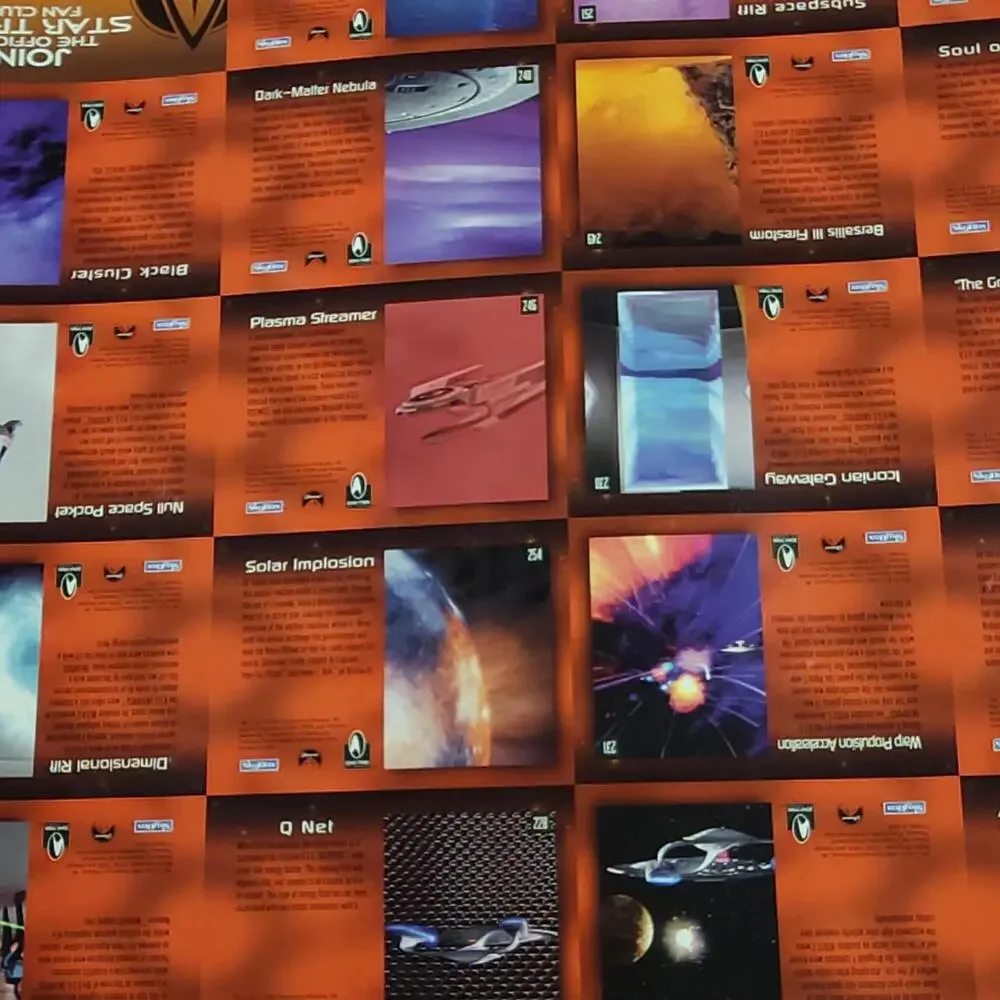 1996 SkyBox Star Trek Uncut Card‎ Sheet 37x27 Promo Display Sheet